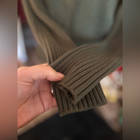 LADY HATHAWAY Olive Green Womens Jacket Zippered Pockets & Front Size L EUC Fall - Picture 6 of 17